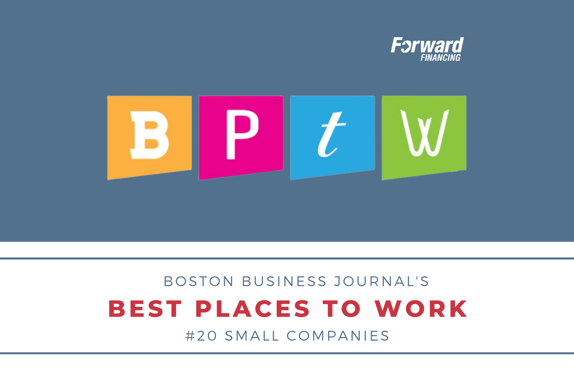 Forward Financing Named on BBJ’s Best Places to Work