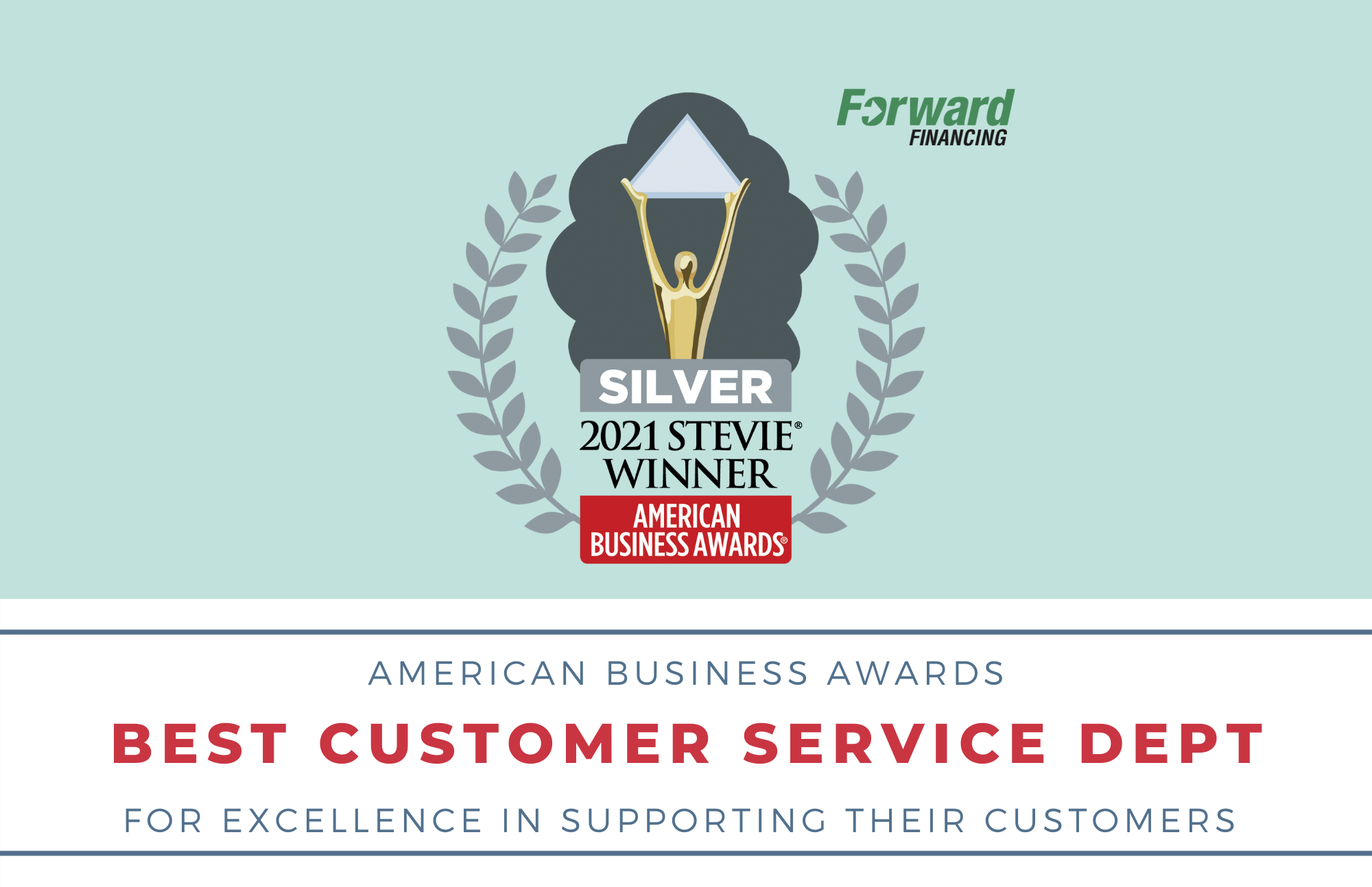 Forward Financing Honored as Silver Stevie® Award Winner for Customer Service in 2021 American Business Awards®