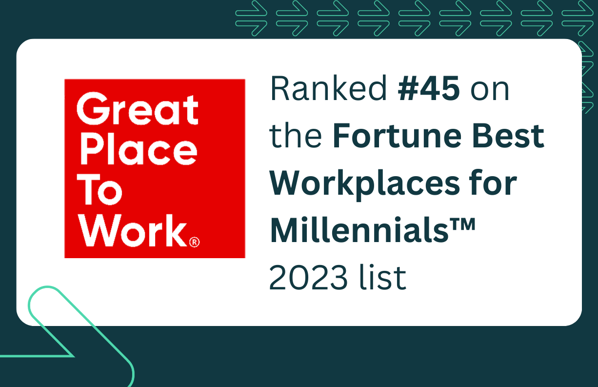 Great Place to Work Names Forward Financing on Fortune 2023 Best Workplaces for Millennials List Image